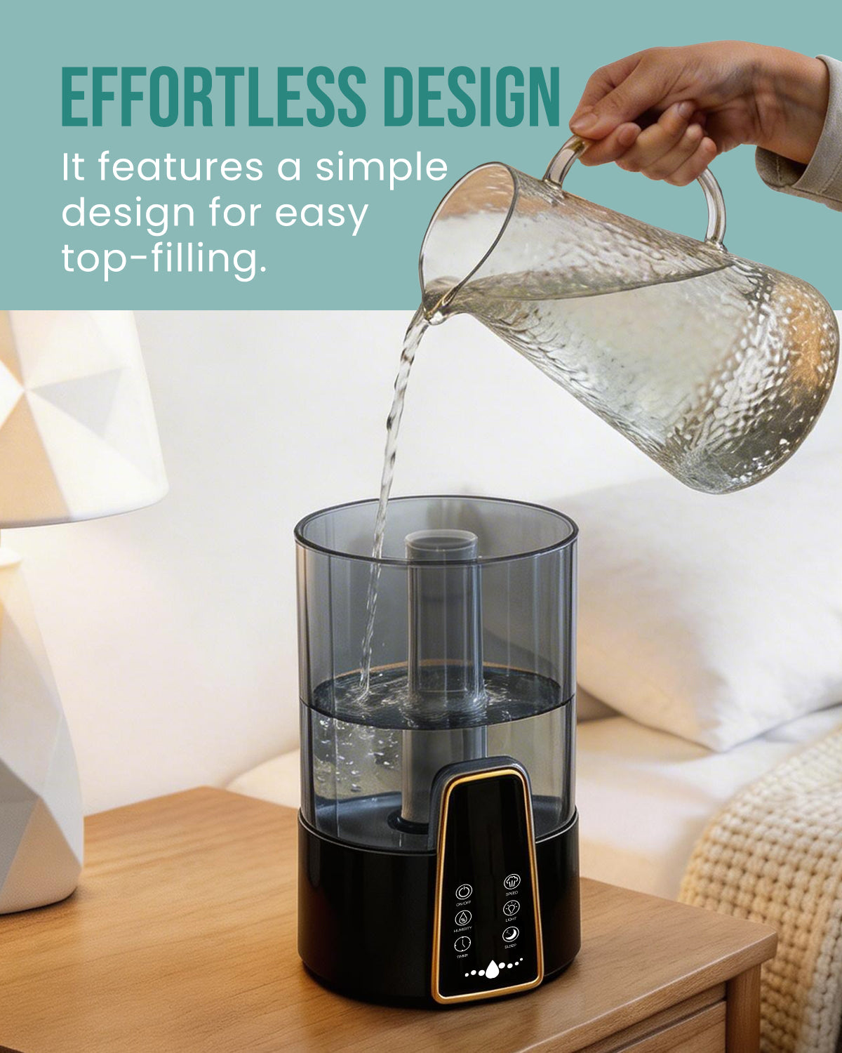 Humidifiers for Bedroom, 4L Remote Control for Large Room | 22301