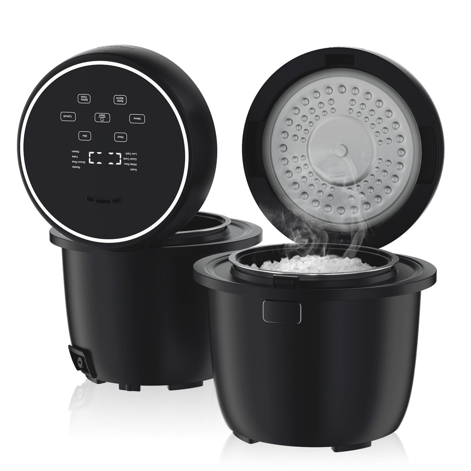 FEEKAA Rice Cooker Small 4-Cup (cooked), Mini Travel Rice Maker, 6-in- –  KEECOON