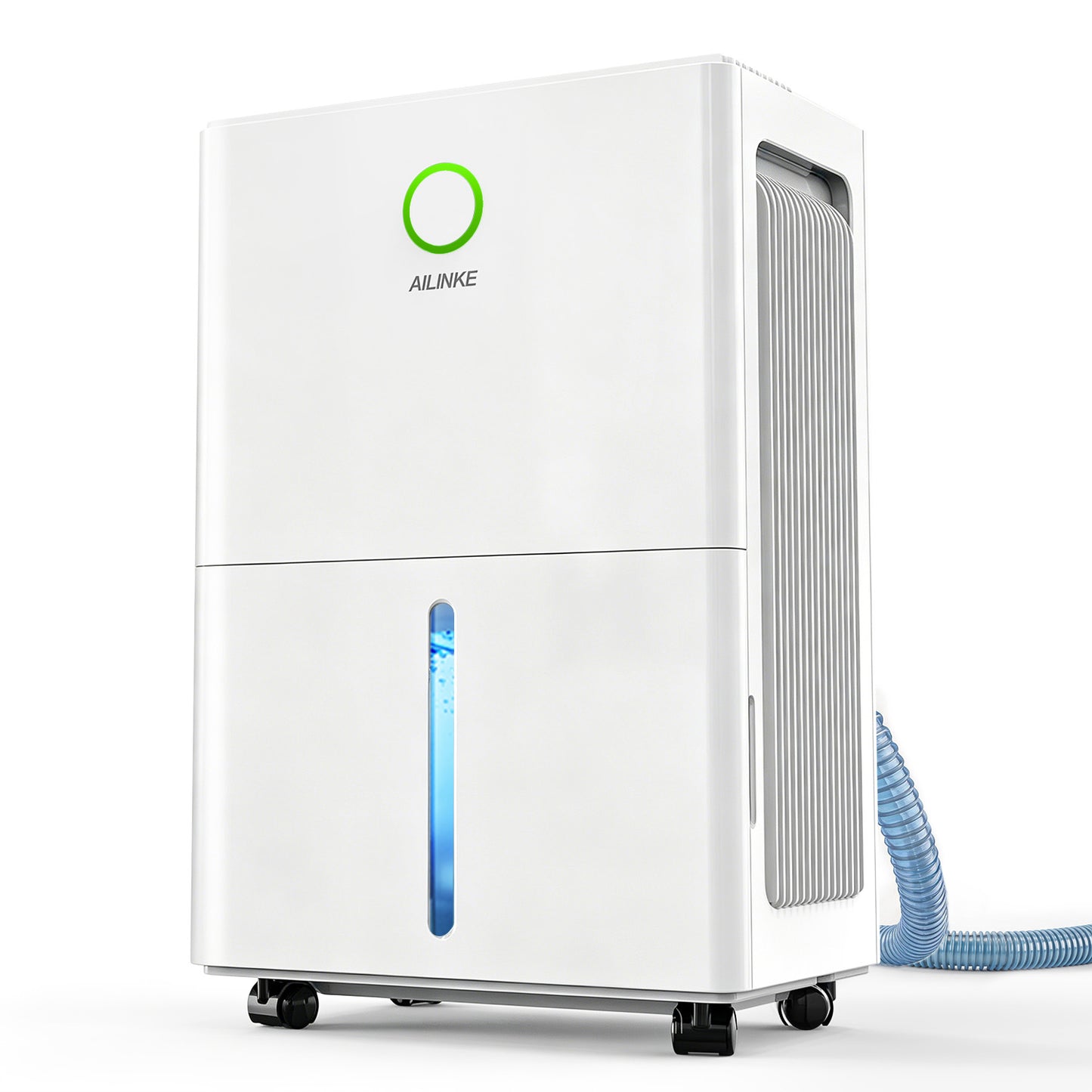 Dehumidifier for Basement with Drain Hose, 30 Pint Dehumidifiers for Home up to 2000 sq ft, Dehumidifier for Bathroom with Auto Humidity Control, Dehumidifiers for Bedroom, 24H Timer, White