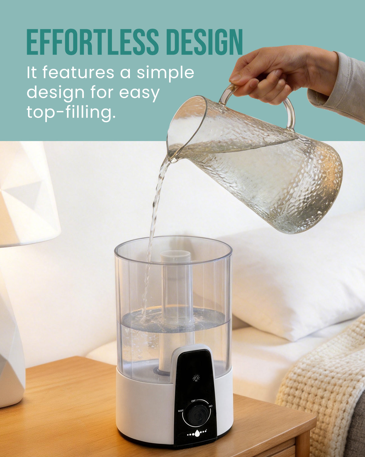 4L Humidifiers for Bedroom,Dishwasher Safe Design Easy Clean | 22301M