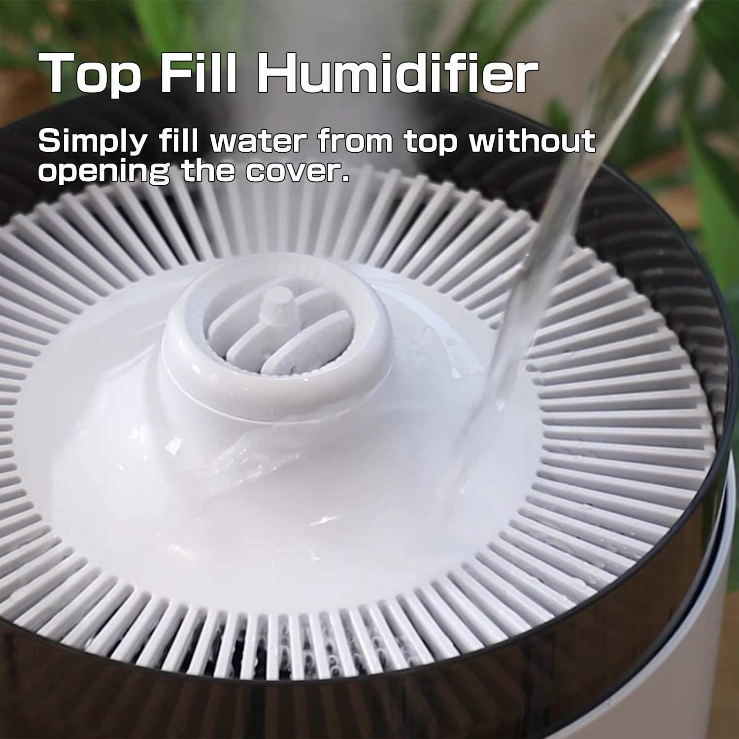 4.2 Gal Tower Humidifiers for Large Room 1000 sq. ft, 16L Top Fill Cool Mist Ultrasonic Humidifier Quiet 1500mL/h Output with 360° Mist Tube